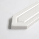 Pearl Glossy Reliefed Picket Ceramic Accent Tiles 2x6