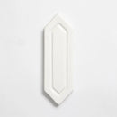 Pearl Glossy Reliefed Picket Ceramic Accent Tiles 2x6