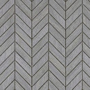 Peau D Elephant Matte Chevron Wood Look Porcelain Mosaics 17x7 3/4