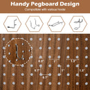 Pegboard Display with 360¬∞ Metal Hinges and Solid Wood Frame