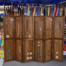 Pegboard Display with 360¬∞ Metal Hinges and Solid Wood Frame