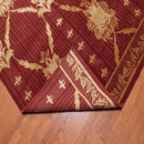 6' x 9' Couristan Hand Knotted Wool & Silk S.fine Damask Tibetan Area Rug Rust