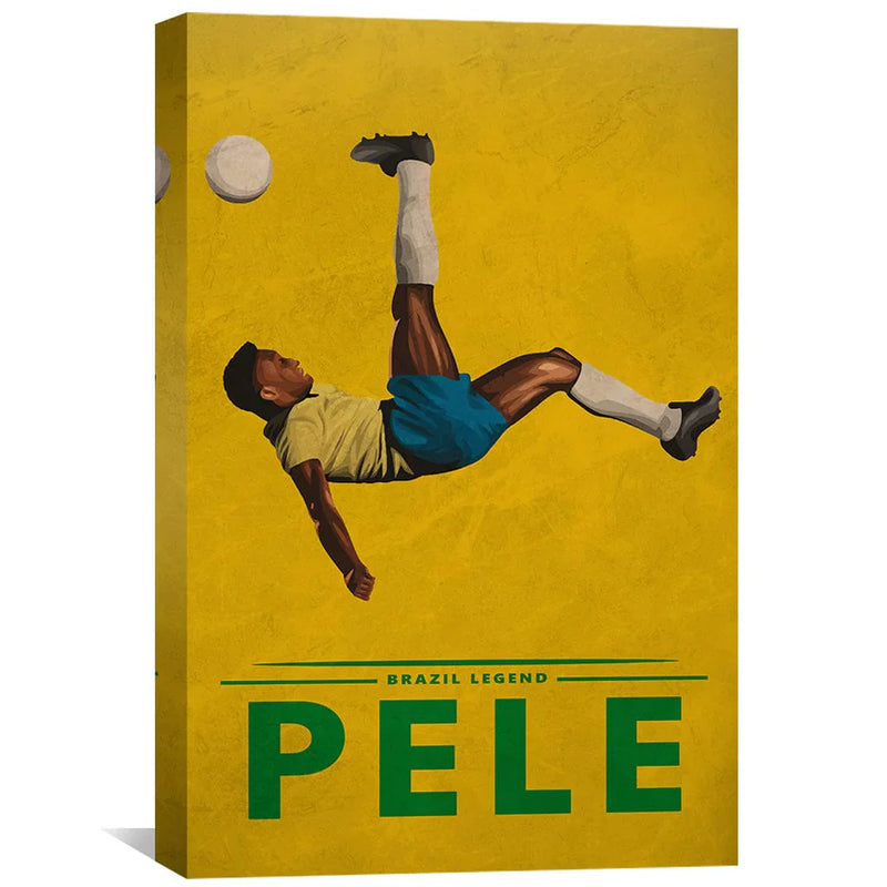 Pele Bicycle Kick Canvas