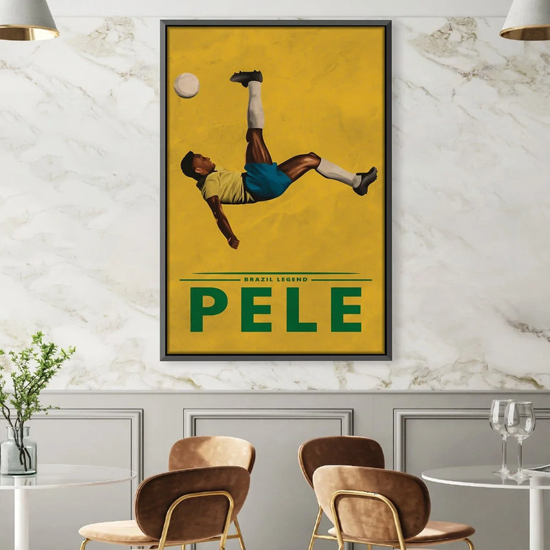 Pele Bicycle Kick Canvas