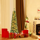 Pencil Christmas Tree with Memory Wire Branch Tips and Warm LED Lights by LJGDeals