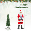 Pencil Christmas Tree with Memory Wire Branch Tips and Warm LED Lights by LJGDeals