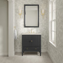 James Martin Myrrin 30" Single Bathroom Vanity, Carbon Oak