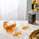 Penis Whiskey Decanter Bottle With Two Whiskey Glasses