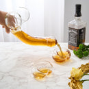 Penis Whiskey Decanter Bottle With Two Whiskey Glasses