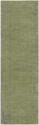 Brockton Solid Sage Green Wool Rug