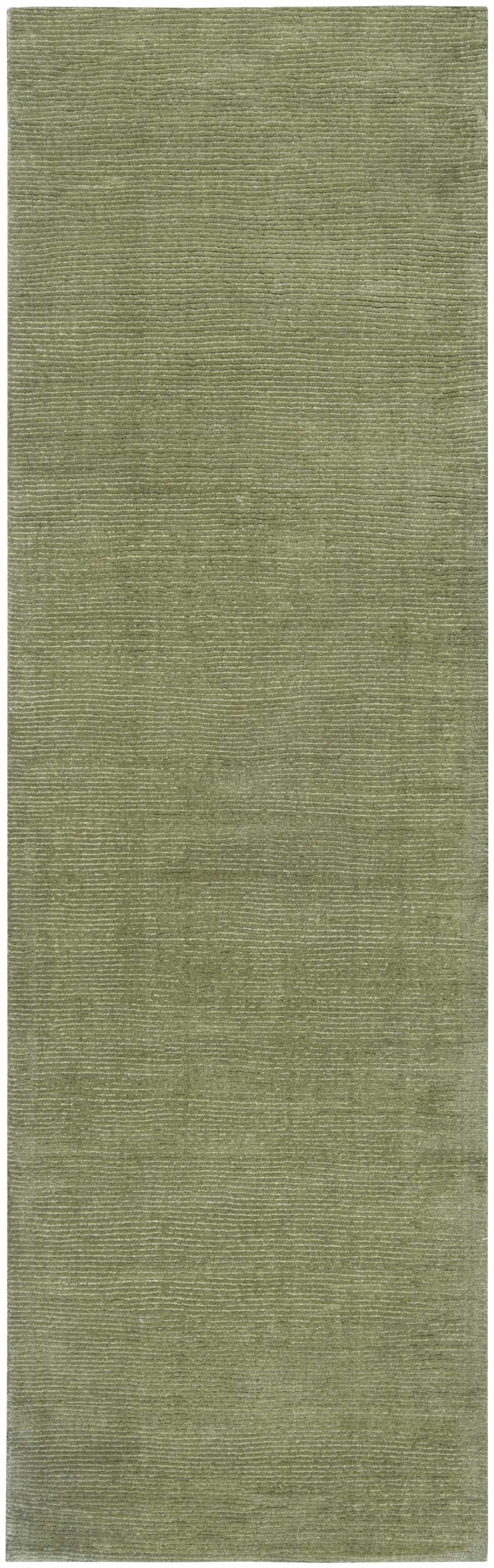 Brockton Solid Sage Green Wool Rug