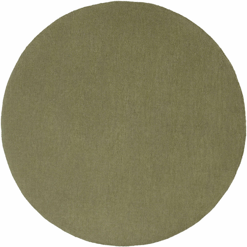 Brockton Solid Sage Green Wool Rug
