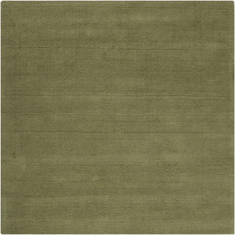 Brockton Solid Sage Green Wool Rug
