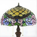 Peony Blossom Tiffany-Style Lamp Stained Glass for Floor