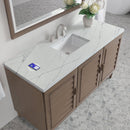 James Martin Portland 60" Single Bathroom Vanity, Whitewashed Walnut