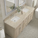 James Martin Lorelai 72" Double Bathroom Vanity, Whitewashed Oak