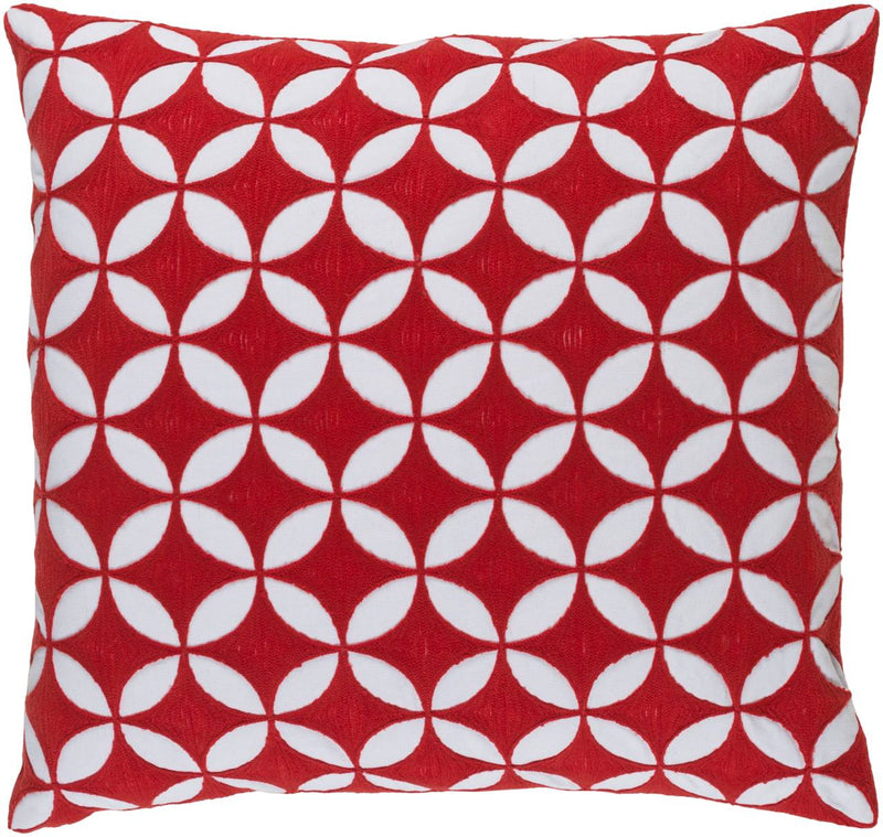 Matena Bright Red Pillow Cover