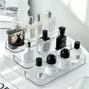 Clear acrylic 3 tier cosmetic organizer bedroom perfume stand by Decorbites