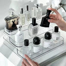 Clear acrylic 3 tier cosmetic organizer bedroom perfume stand by Decorbites
