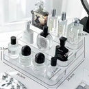 Clear acrylic 3 tier cosmetic organizer bedroom perfume stand by Decorbites