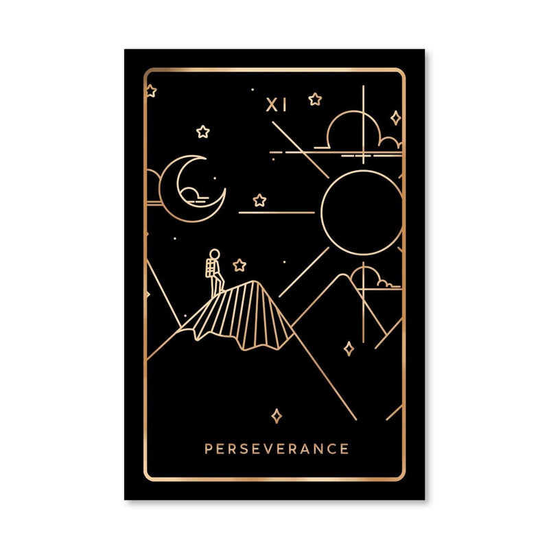 Perseverance Tarot Card Canvas