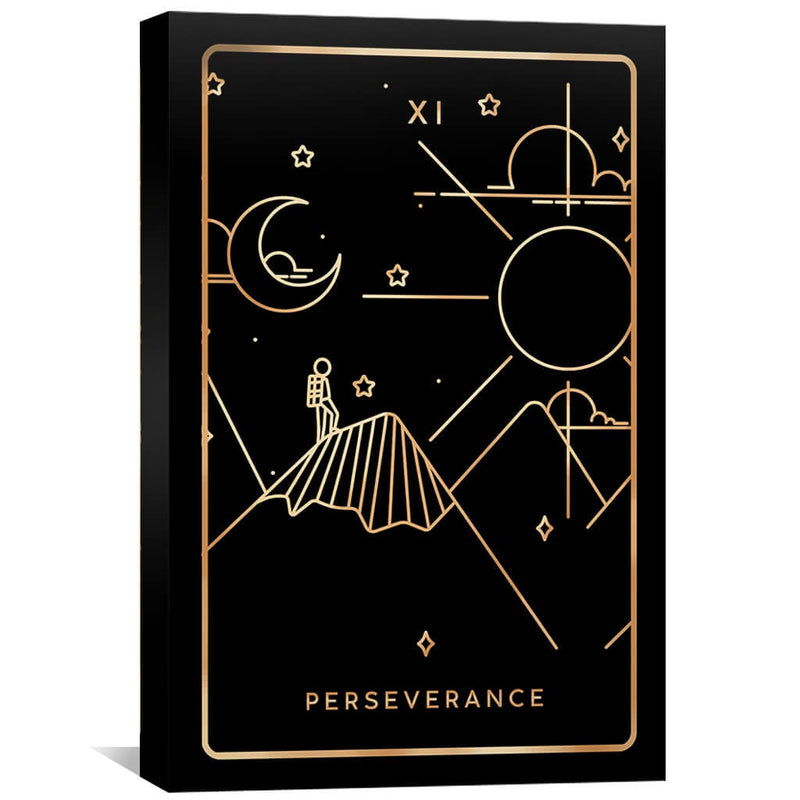 Perseverance Tarot Card Canvas