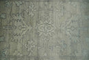 Persian Oushak 2x3 Hand Knotted Beige and Gray Traditional Wool Rug | N5423