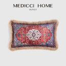 GobekUsa Bohemian Chenille Lumbar Pillow Cover for Retro Living Room Sofa 60x40