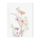 GobekUsa Personalized Pink Floral Nursery Wall Art
