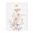 GobekUsa Personalized Pink Floral Nursery Wall Art