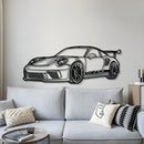 911 GT3 RS 992 Perspective Metal Car Wall Art - MT0460