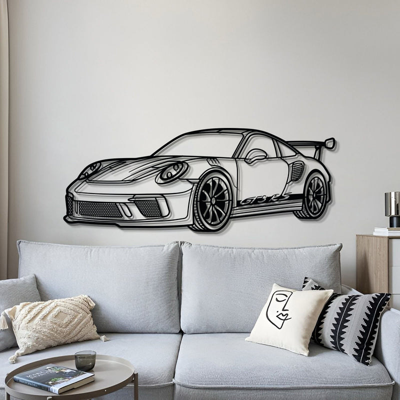 911 GT3 RS 992 Perspective Metal Car Wall Art - MT0460