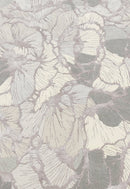 Petals Modern Gray Hand Tufted 5x7 Wool Area Rug