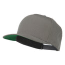 5 Panel Flat Bill Twill Snapback Solid Cap