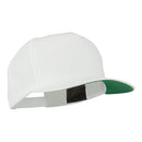 5 Panel Flat Bill Twill Snapback Solid Cap