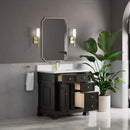 James Martin Brookfield 36" Single Bathroom Vanity, Black Onyx