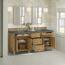 James Martin Lorelai 72" Double Bathroom Vanity, Light Natural Oak