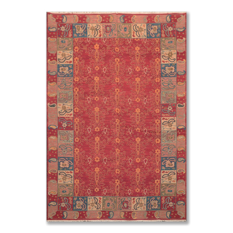 5'10" x 8'10" Hand Knotted 100% Wool Reversible Oriental Area Rug Red