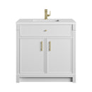 James Martin Bellshire 36" Single Bathroom Vanity, Bright White
