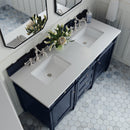 James Martin Brittany 60" Double Bathroom Vanity, Victory Blue