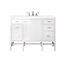 James Martin Addison 48" Single Bathroom Vanity, Glossy White