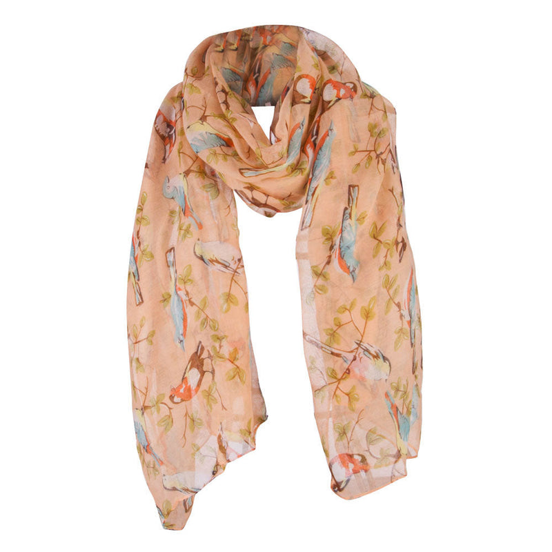 Perching Birds Summer Scarf