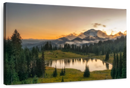 Majestic Sunset At Mount Rainer Wall Art