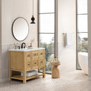 James Martin Breckenridge 36" Single Bathroom Vanity, Light Natural Oak
