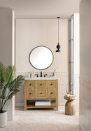 James Martin Breckenridge 36" Single Bathroom Vanity, Light Natural Oak
