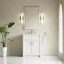 James Martin Bellshire 30" Single Bathroom Vanity, Bright White