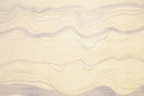 8x10 Ivory Hand Knotted Modern Sand Bars Abstract 100% Wool Pile Area Rug