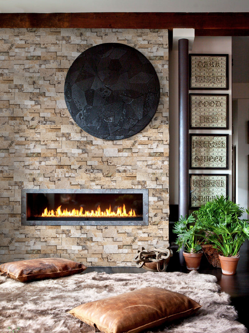 Philadelphia Honed Travertine 3D Ledger Panel 6"x24" – Full Truckload
