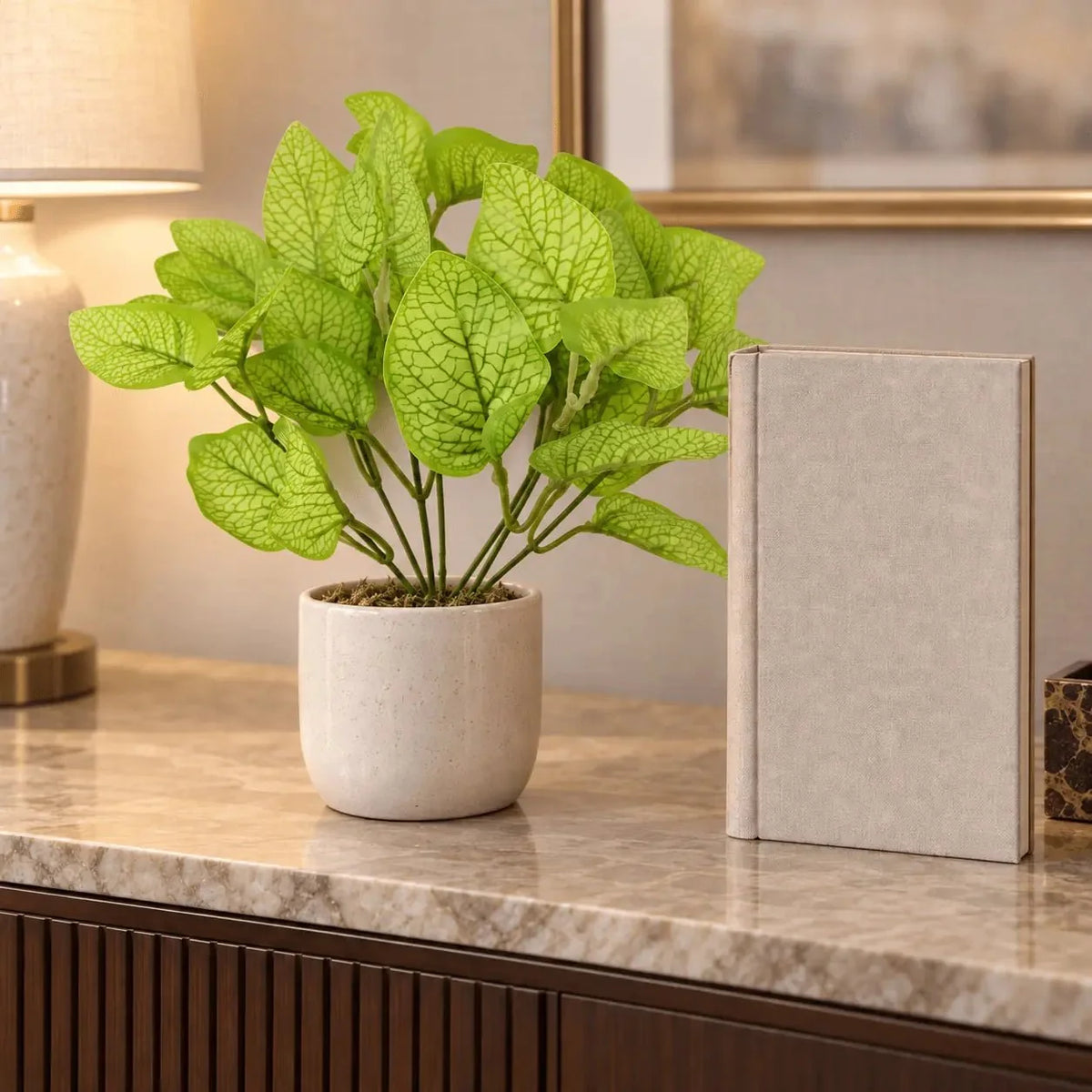 Philodendron Golden Leaf Artificial Hanging Bush 11in, photo 11 of 11