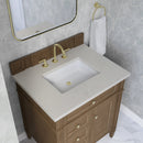 James Martin Brittany 30" Single Bathroom Vanity, Pecan